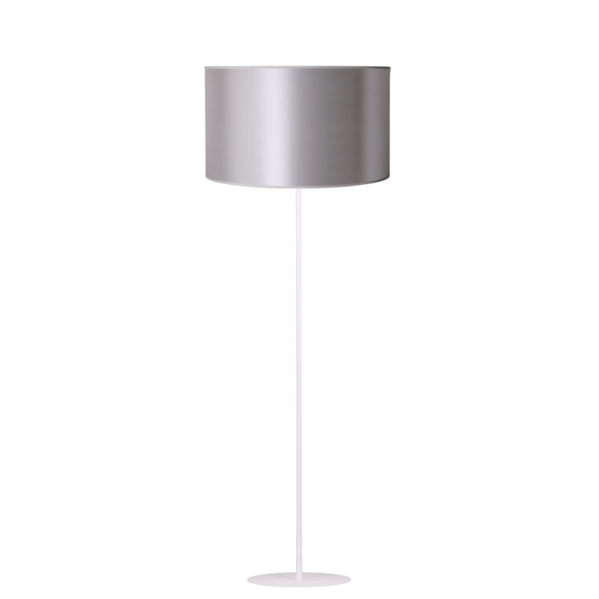 Duolla - Lampada con piedistallo CANNES 1xE27/15W/230V diametro 45 cm argento/bianco