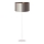 Duolla - Lampada con piedistallo CANNES 1xE27/15W/230V diametro 45 cm argento/rame/bianco