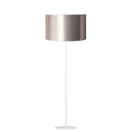 Duolla - Lampada con piedistallo CANNES 1xE27/15W/230V diametro 45 cm argento/rame/bianco