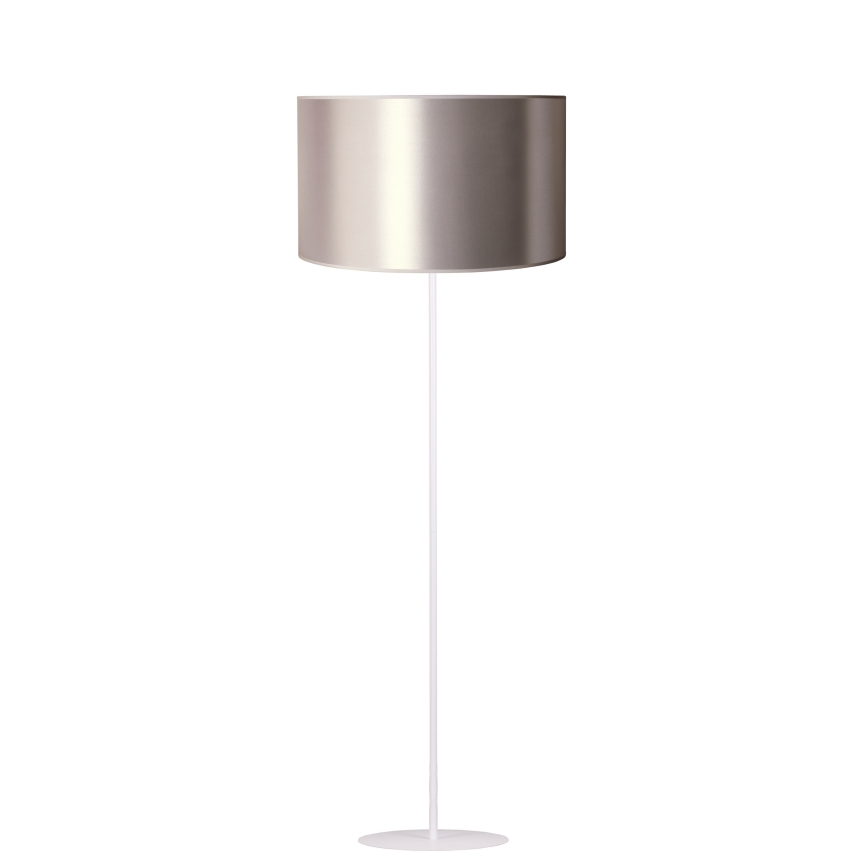 Duolla - Lampada con piedistallo CANNES 1xE27/15W/230V diametro 45 cm argento/rame/bianco