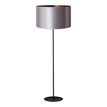Duolla - Lampada con piedistallo CANNES 1xE27/15W/230V diametro 45 cm argento/rame/nero