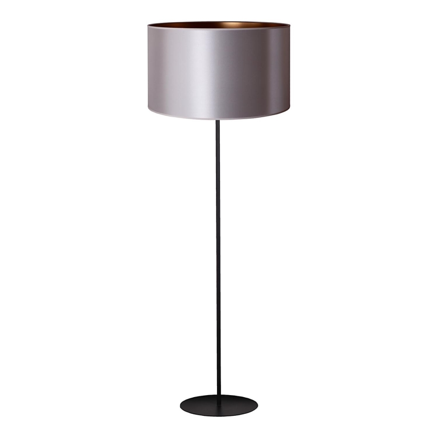 Duolla - Lampada con piedistallo CANNES 1xE27/15W/230V diametro 45 cm argento/rame/nero