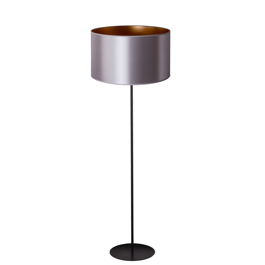 Duolla - Lampada con piedistallo CANNES 1xE27/15W/230V diametro 45 cm argento/rame/nero