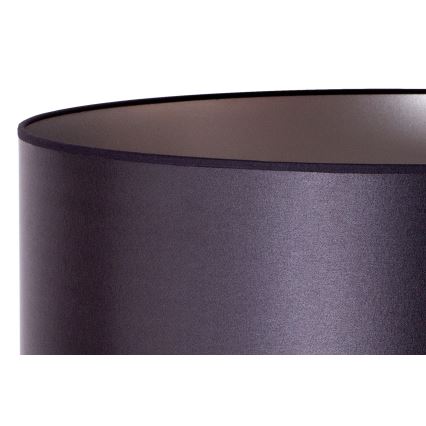Duolla - Lampada con piedistallo CANNES 1xE27/15W/230V diametro 45 cm nero/argento