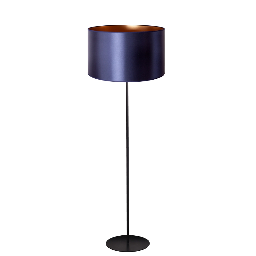 Duolla - Lampada con piedistallo CANNES 1xE27/15W/230V diametro 45 cm viola/rame/nero