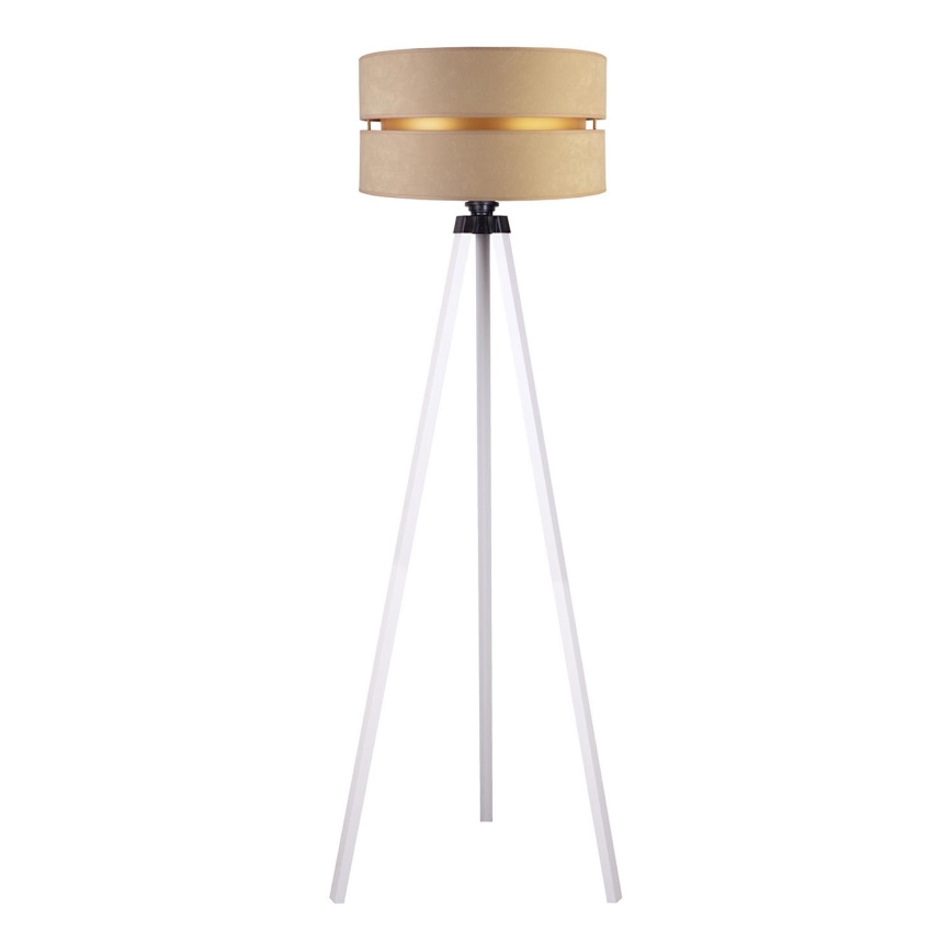 Duolla - Lampada con piedistallo DUO 1xE27/60W/230V diametro 44 cm beige/bianco