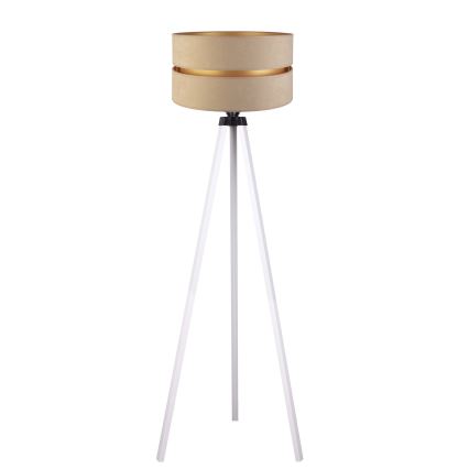 Duolla - Lampada con piedistallo DUO 1xE27/60W/230V diametro 44 cm beige/bianco