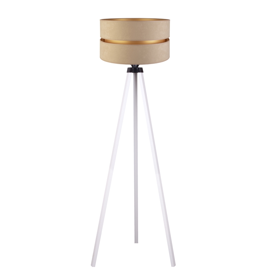 Duolla - Lampada con piedistallo DUO 1xE27/60W/230V diametro 44 cm beige/bianco