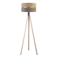 Duolla - Lampada con piedistallo DUO 1xE27/60W/230V diametro 44 cm beige/grigio/beige