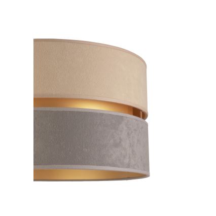 Duolla - Lampada con piedistallo DUO 1xE27/60W/230V diametro 44 cm beige/grigio/beige