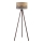 Duolla - Lampada con piedistallo DUO 1xE27/60W/230V diametro 44 cm beige/grigio/marrone