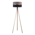 Duolla - Lampada con piedistallo DUO 1xE27/60W/230V diametro 44 cm grigio/blu/beige