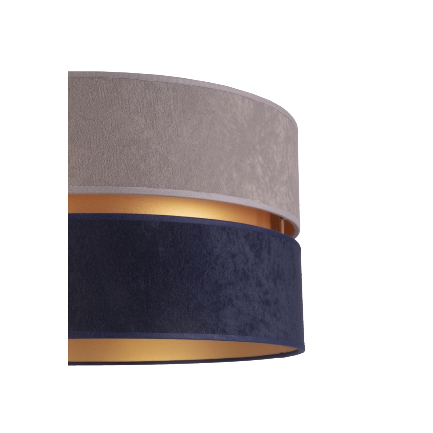 Duolla - Lampada con piedistallo DUO 1xE27/60W/230V diametro 44 cm grigio/blu/bianco