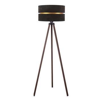 Duolla - Lampada con piedistallo DUO 1xE27/60W/230V diametro 44 cm nero/marrone
