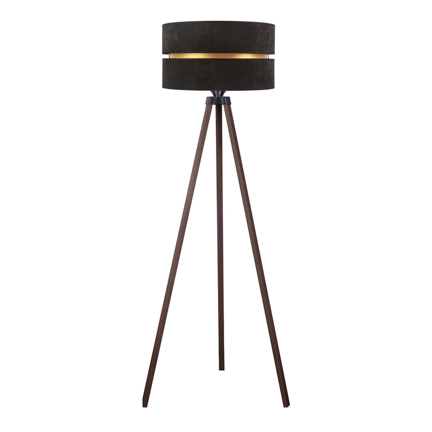 Duolla - Lampada con piedistallo DUO 1xE27/60W/230V diametro 44 cm nero/marrone