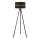 Duolla - Lampada con piedistallo DUO 1xE27/60W/230V diametro 44 cm nero/marrone
