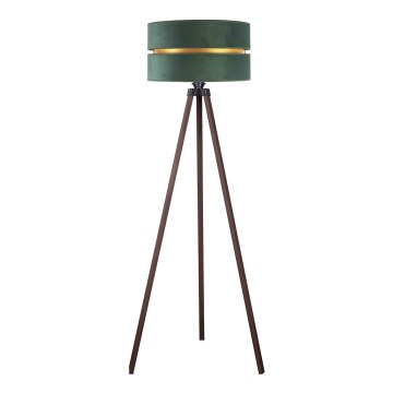 Duolla - Lampada con piedistallo DUO 1xE27/60W/230V diametro 44 cm verde/marrone