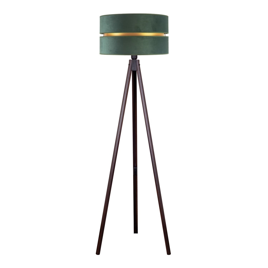 Duolla - Lampada con piedistallo DUO 1xE27/60W/230V diametro 44 cm verde/wenge