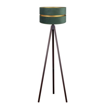 Duolla - Lampada con piedistallo DUO 1xE27/60W/230V diametro 44 cm verde/wenge