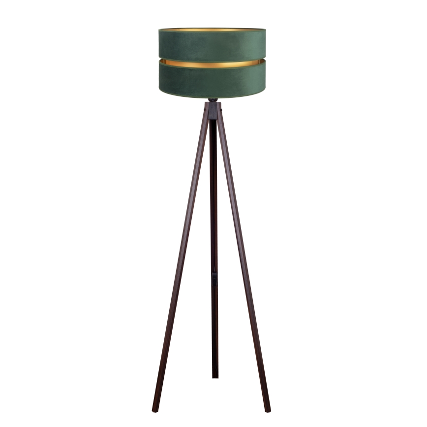 Duolla - Lampada con piedistallo DUO 1xE27/60W/230V diametro 44 cm verde/wenge