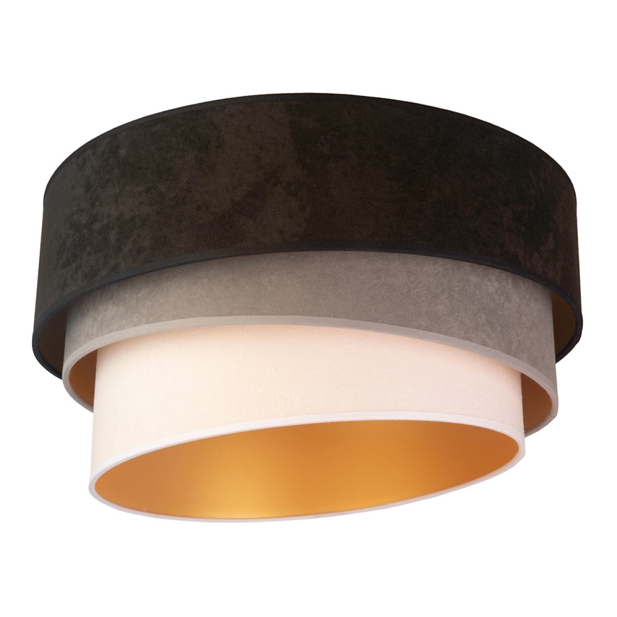 Duolla - Lampada da soffitto DEVON 1xE27/40W/230V diam. 45 cm nero/grigio/beige