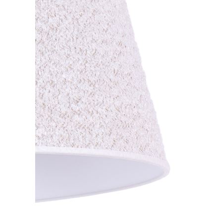Duolla - Lampada da tavolo BOUCLE 1xE27/15W/230V diametro 28 cm bianco/legno