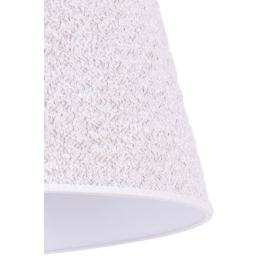 Duolla - Lampada da tavolo BOUCLE 1xE27/15W/230V diametro 28 cm bianco/legno
