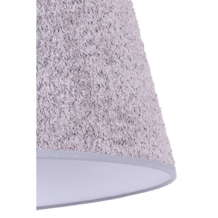 Duolla - Lampada da tavolo BOUCLE 1xE27/15W/230V diametro 28 cm grigio/legno