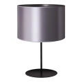 Duolla - Lampada da tavolo CANNES 1xE14/15W/230V diametro 20 cm argento/nero