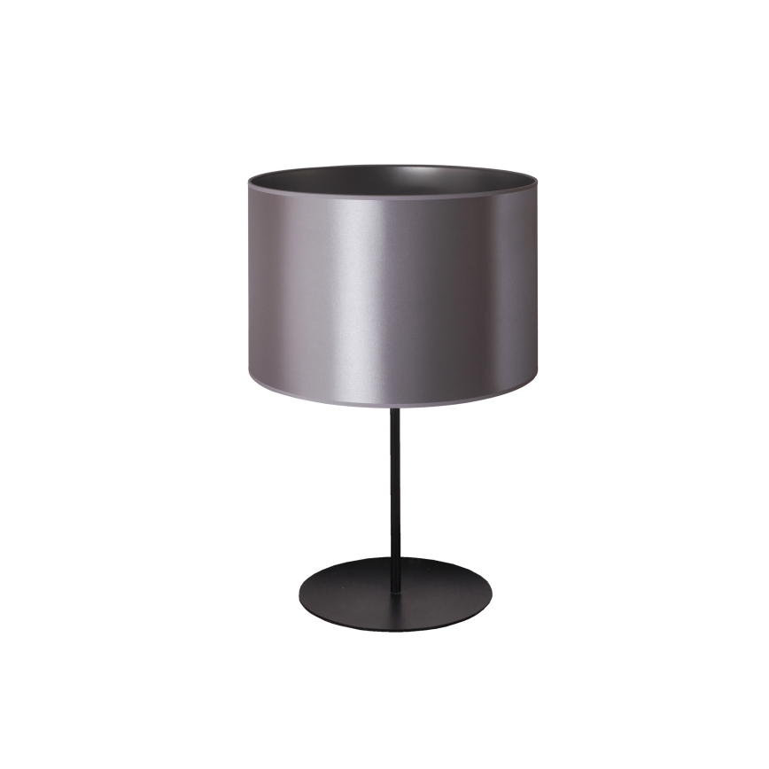 Duolla - Lampada da tavolo CANNES 1xE14/15W/230V diametro 20 cm argento/nero