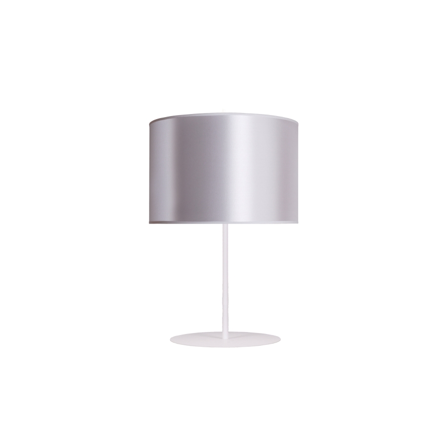 Duolla - Lampada da tavolo CANNES 1xE14/15W/230V diametro 20 cm argento/rame/bianco