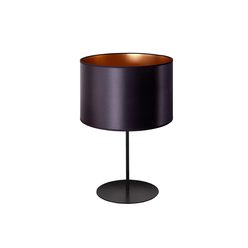 Duolla - Lampada da tavolo CANNES 1xE14/15W/230V diametro 20 cm nero/rame