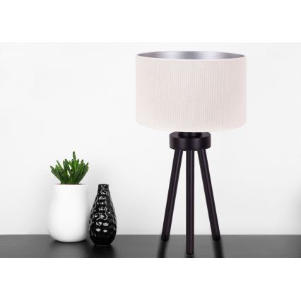 Duolla - Lampada da tavolo LYON 1xE27/15W/230V diametro 30 cm color crema