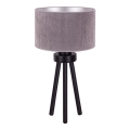 Duolla - Lampada da tavolo LYON 1xE27/15W/230V diametro 30 cm grigio