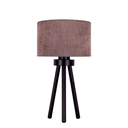 Duolla - Lampada da tavolo LYON 1xE27/15W/230V diametro 30 cm marrone