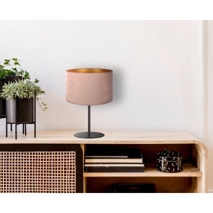 Duolla - Lampada da tavolo ROLLER 1xE14/15W/230V diametro 20 cm beige/oro