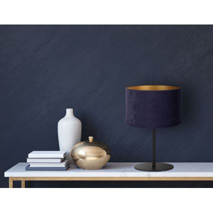 Duolla - Lampada da tavolo ROLLER 1xE14/15W/230V diametro 20 cm blu/oro