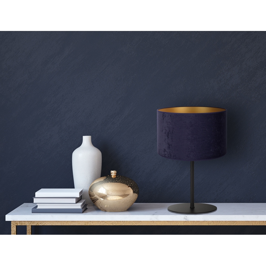 Duolla - Lampada da tavolo ROLLER 1xE14/15W/230V diametro 20 cm blu/oro