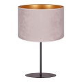 Duolla - Lampada da tavolo ROLLER 1xE14/15W/230V diametro 20 cm grigio/oro