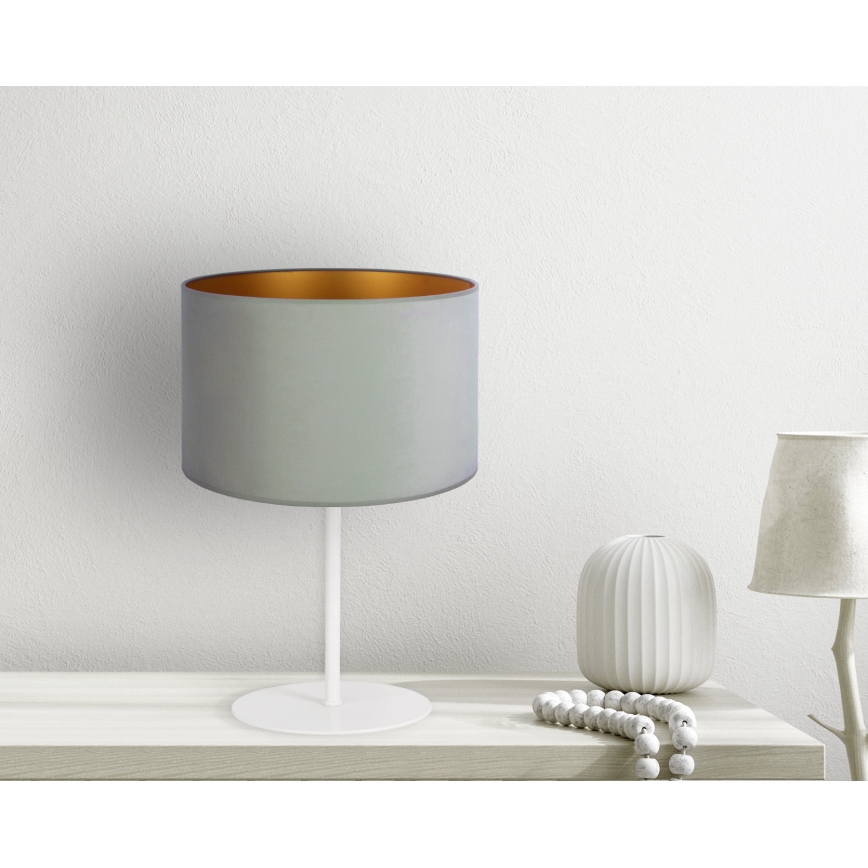 Duolla - Lampada da tavolo ROLLER 1xE14/15W/230V diametro 20 cm luce verde/oro