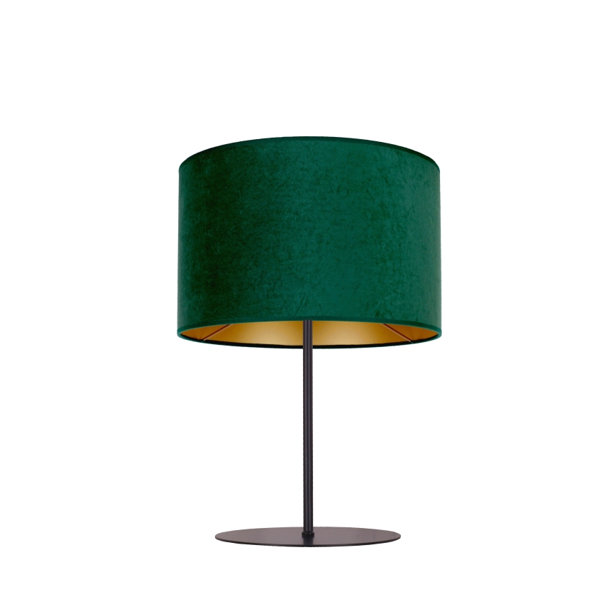 Duolla - Lampada da tavolo ROLLER 1xE14/15W/230V diametro 20 cm verde scuro/oro
