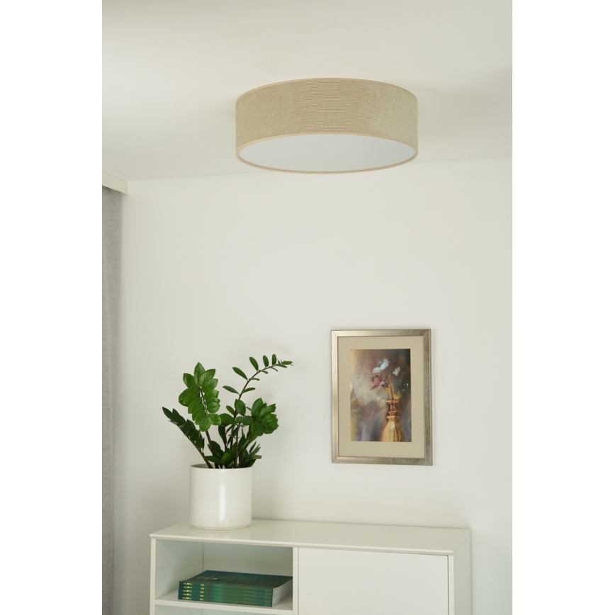 Duolla - Lampada da soffitto LED CORTINA LED/26W/230V diam. 45 cm 4000K beige