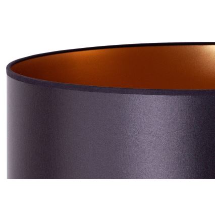 Duolla - Lampadaire CANNES 1xE27/15W/230V d. 45 cm noir/cuivre