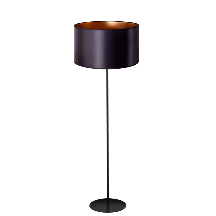 Duolla - Lampadaire CANNES 1xE27/15W/230V d. 45 cm noir/cuivre