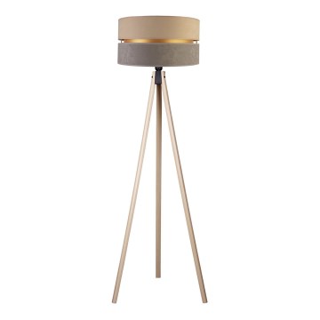 Duolla - Lampadaire DUO 1xE27/60W/230V d. 44 cm beige/gris/beige