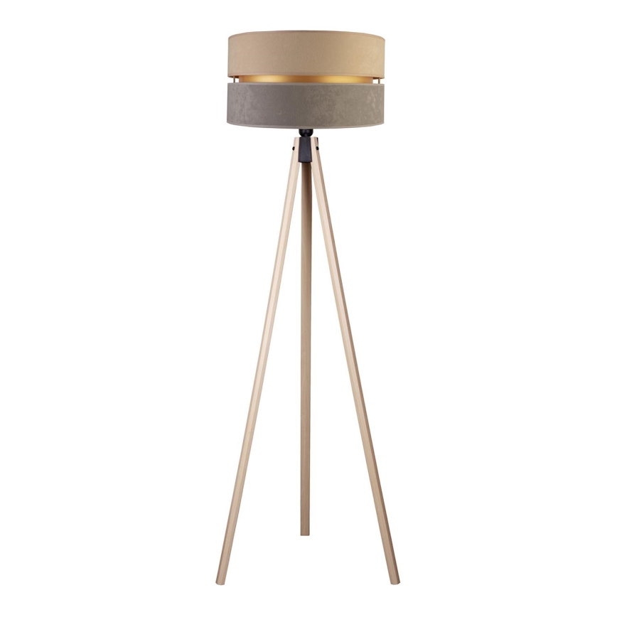 Duolla - Lampadaire DUO 1xE27/60W/230V d. 44 cm beige/gris/beige