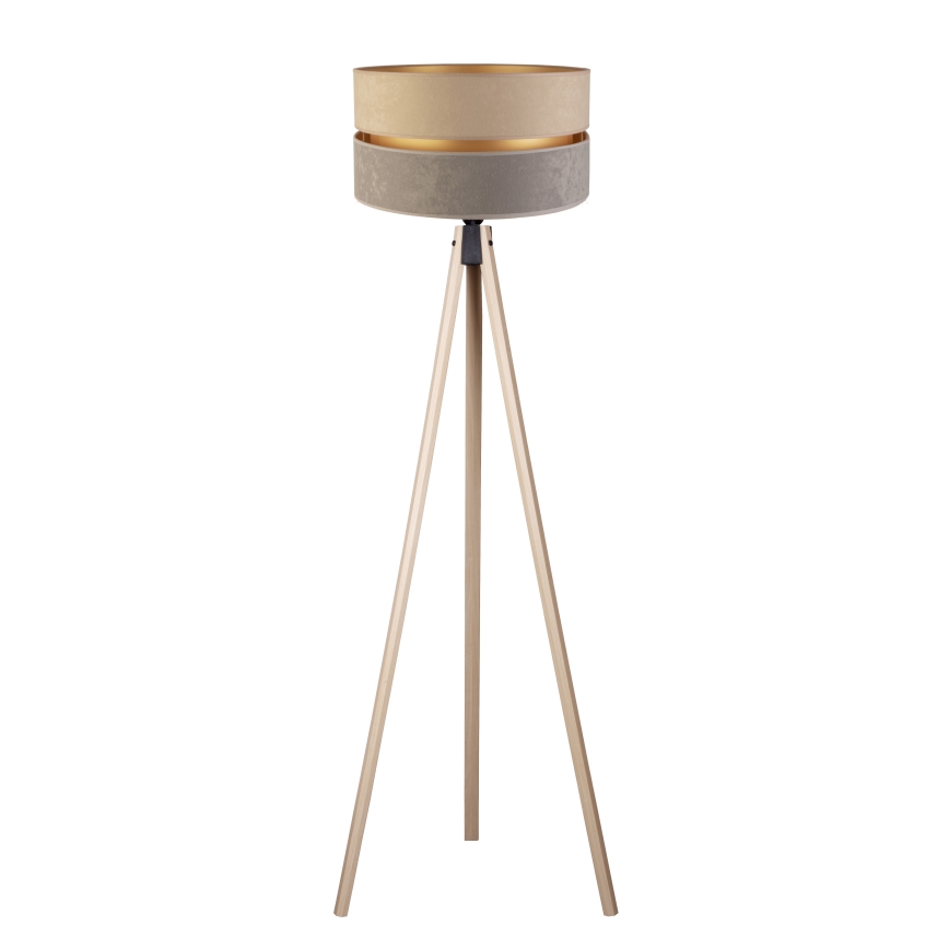 Duolla - Lampadaire DUO 1xE27/60W/230V d. 44 cm beige/gris/beige