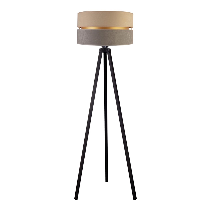 Duolla - Lampadaire DUO 1xE27/60W/230V d. 44 cm beige/gris/wenge