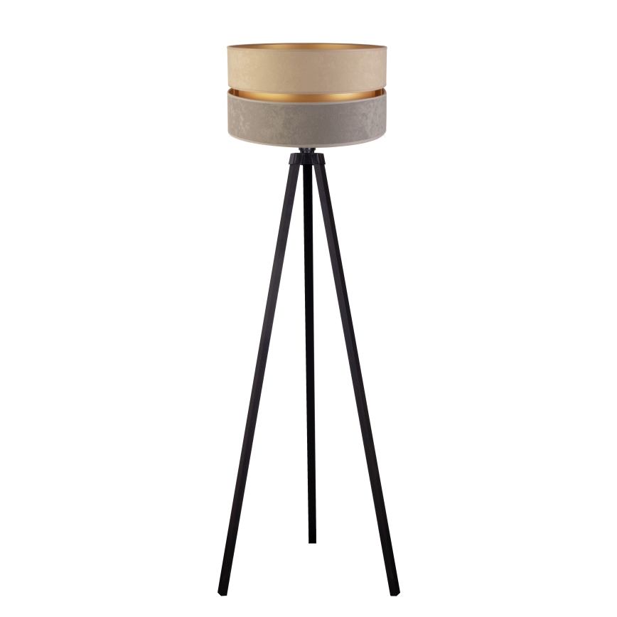 Duolla - Lampadaire DUO 1xE27/60W/230V d. 44 cm beige/gris/wenge