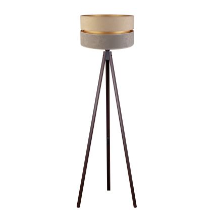 Duolla - Lampadaire DUO 1xE27/60W/230V d. 44 cm beige/gris/wenge